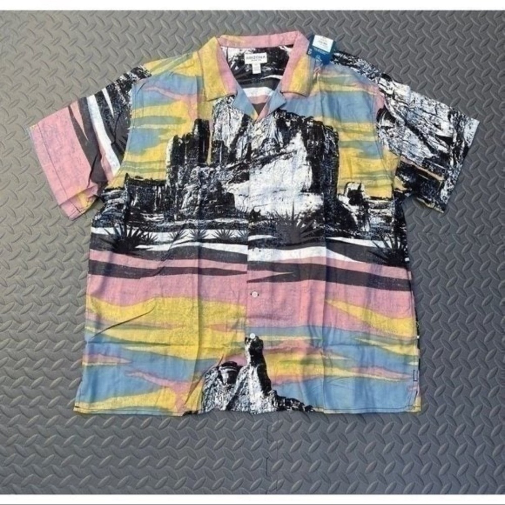 New XXL Arizona men’s viscose buttondown scenic